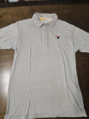 Aviator Nation Men's Grey Polo Shirt Size Medium